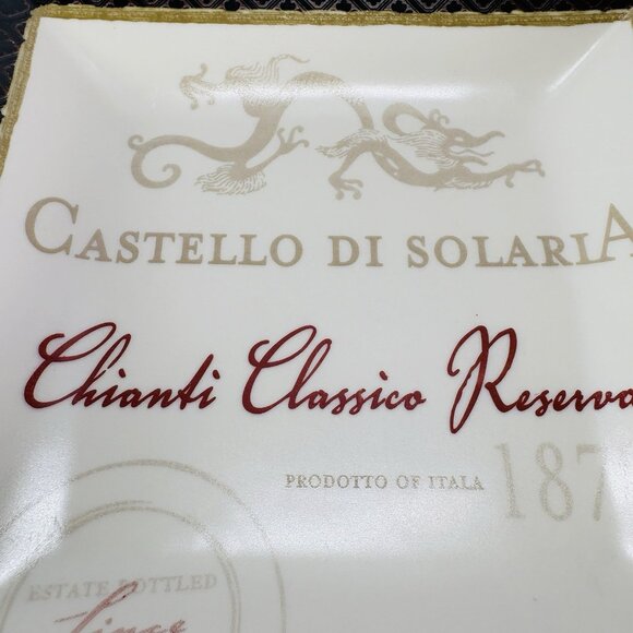 2005 Cape Craftsmen CCM1 Various Wine Labels Ceramic Square 8" Plates Set of 4 - Picture 13 of 16